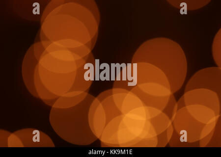 Background Bokeh orange with circles Stock Photo