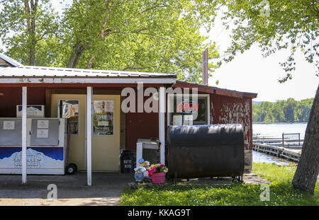 De Soto, Iowa, USA. 6th June, 2017. The Blackhawk Trading Post is seen within Blackhawk Park in De Soto, Wisconsin, on Tuesday, June 6, 2017. Credit: Andy Abeyta, Quad-City Times/Quad-City Times/ZUMA Wire/Alamy Live News Stock Photo