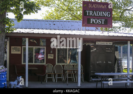 De Soto, Iowa, USA. 6th June, 2017. The Blackhawk Trading Post is seen within Blackhawk Park in De Soto, Wisconsin, on Tuesday, June 6, 2017. Credit: Andy Abeyta, Quad-City Times/Quad-City Times/ZUMA Wire/Alamy Live News Stock Photo