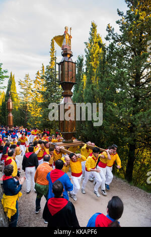 Ceri Festival, Race of Ceri, Gubbio, Umbria, Italy, Europe Stock Photo