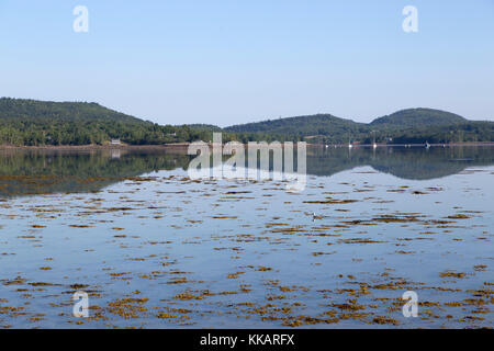 Chamcook Harbour, between the mainland and Ministers Island, Sir William Van Horne's residence, New Brunswick, Canada, North America Stock Photo