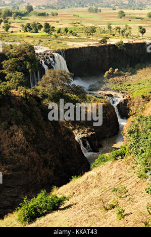 Blue Nile river and its falls, Amhara Region, Ethiopia Stock Photo