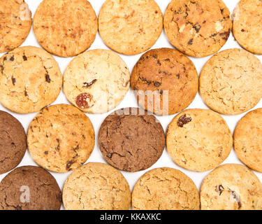 Different sorts of cookies shot from above Stock Photo