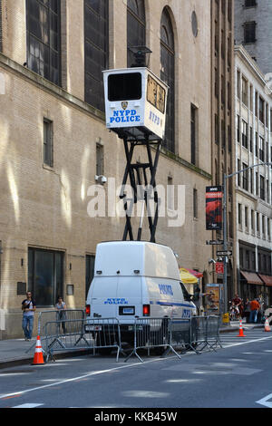 NEW YORK CITY - AUGUST 08  NYPD car on August 08, 2013  New York is the biggest city in the United States Stock Photo