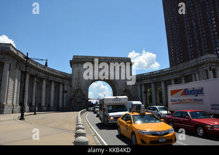 NEW YORK CITY - AUGUST 08  Traffic jam on street in NYC on August 08, 2013  New York is the biggest city in the United States Stock Photo