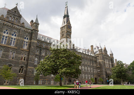 Healy Hall on the main campus of Georgetown University, Washington DC, United States. Stock Photo