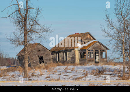 Abandoned farm house on the Pariries Stock Photo