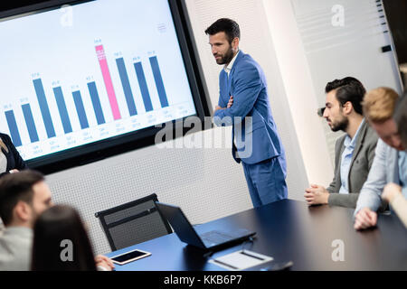 Picture of business meeting in conference room Stock Photo