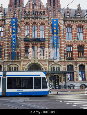 Neo Gothic Neo-Renaissance former Amsterdam main post office now the Magna Plaza shopping centre, Amsterdam, Holland Stock Photo