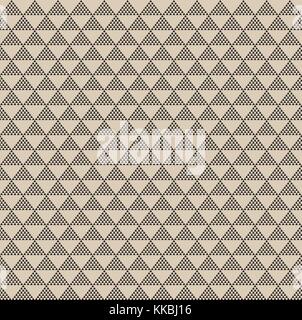 Abstract geometric black triangle pattern background, Vector illustration Stock Vector