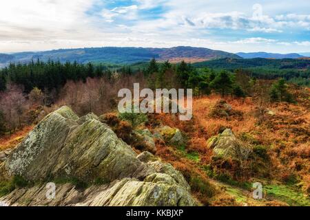 Carron Crag Stock Photo