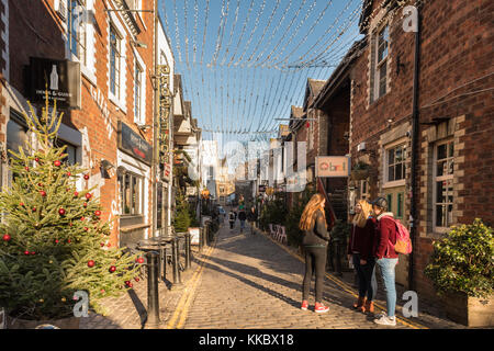 Ashton Lane in Glasgow's West End, Scotland, UK Stock Photo