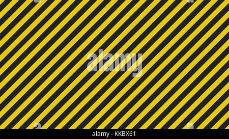 Black and yellow diagonal lines - warning lines - useful like grunge background ratio 16:9 Stock Photo