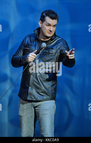 HOLLYWOOD FL - JANUARY 30: Australian comedian, actor and writer, Jim Jefferies performs at Hard Rock Live held at the Seminole Hard Rock Hotel & Casino on January 30, 2016 in Hollywood, Florida   People:  Jim Jefferies Stock Photo