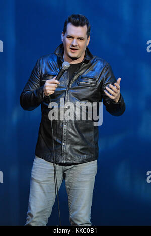 HOLLYWOOD FL - JANUARY 30: Australian comedian, actor and writer, Jim Jefferies performs at Hard Rock Live held at the Seminole Hard Rock Hotel & Casino on January 30, 2016 in Hollywood, Florida   People:  Jim Jefferies Stock Photo