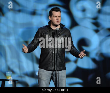 HOLLYWOOD FL - JANUARY 30: Australian comedian, actor and writer, Jim Jefferies performs at Hard Rock Live held at the Seminole Hard Rock Hotel & Casino on January 30, 2016 in Hollywood, Florida   People:  Jim Jefferies Stock Photo