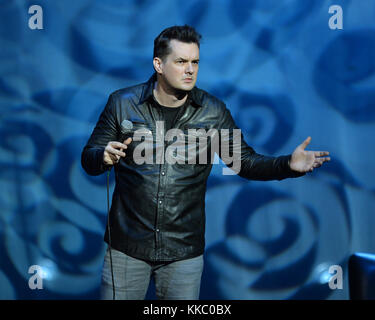 HOLLYWOOD FL - JANUARY 30: Australian comedian, actor and writer, Jim Jefferies performs at Hard Rock Live held at the Seminole Hard Rock Hotel & Casino on January 30, 2016 in Hollywood, Florida   People:  Jim Jefferies Stock Photo