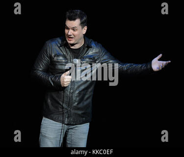 HOLLYWOOD FL - JANUARY 30: Australian comedian, actor and writer, Jim Jefferies performs at Hard Rock Live held at the Seminole Hard Rock Hotel & Casino on January 30, 2016 in Hollywood, Florida   People:  Jim Jefferies Stock Photo