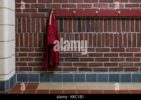 interior of dated urban school in Portland, Maine Stock Photo