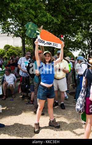 Washington D.C, USA - April 29, 2017: The People's Climate March Stock Photo