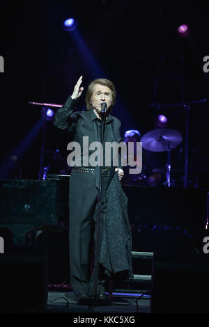 MIAMI, FL - JUNE 18: Spanish singer Raphael performs live onstage at James L Knight Center on June 18, 2016 in Miami, Florida.    People:  Raphael Stock Photo