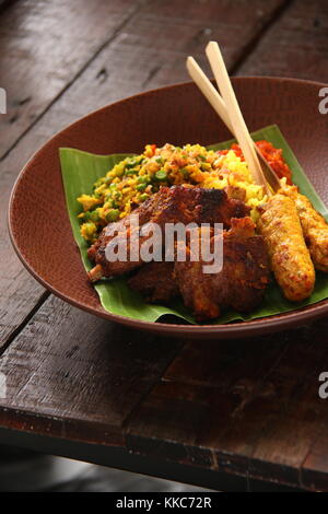 Balung Panggang, Balinese Grilled Pork Ribs Stock Photo