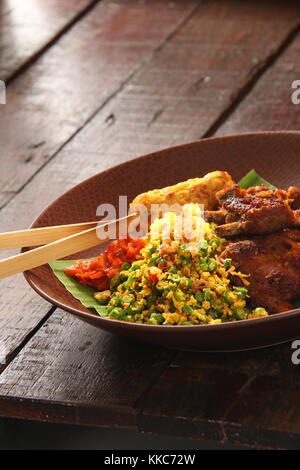 Balung Panggang, Balinese Grilled Pork Ribs Stock Photo