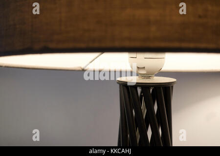 Close up of a lamp, like a human face sign Stock Photo