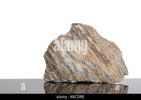 Big stone on black granit Stock Photo