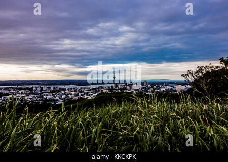Auckland city views from mt. Eden Stock Photo