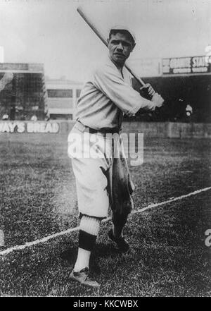 A historic image of Babe Ruth at bat in 1918. This moment captures one ...