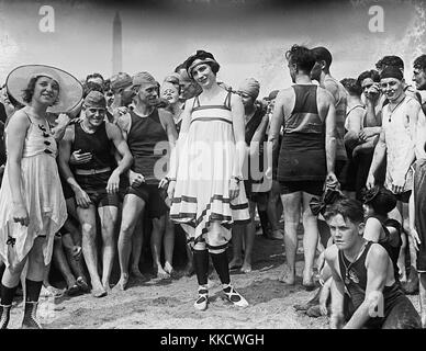 Bathing beach parade, July 26, 1919-2 Stock Photo