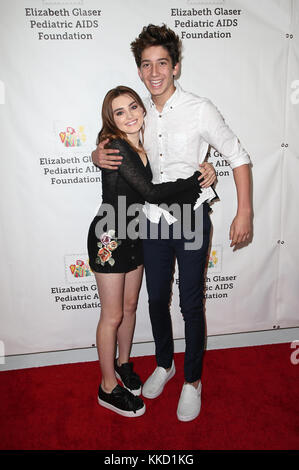 Elizabeth Glaser Pediatric AIDS Foundation's 28th Annual 'A Time For Heroes' Family Festival at Smashbox Studios in Culver City, California.  Featuring: Meg Donnelly, Milo Jacob Manheim Where: Culver City, California, United States When: 29 Oct 2017 Credit: FayesVision/WENN.com Stock Photo