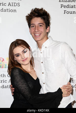 Elizabeth Glaser Pediatric AIDS Foundation's 28th Annual 'A Time For Heroes' Family Festival at Smashbox Studios in Culver City, California.  Featuring: Meg Donnelly, Milo Jacob Manheim Where: Culver City, California, United States When: 29 Oct 2017 Credit: FayesVision/WENN.com Stock Photo