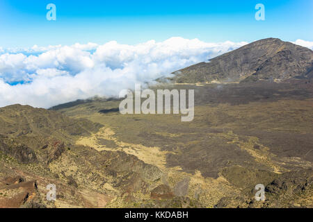 View from top of Haleakala volcano on Maui on Hawaii Stock Photo