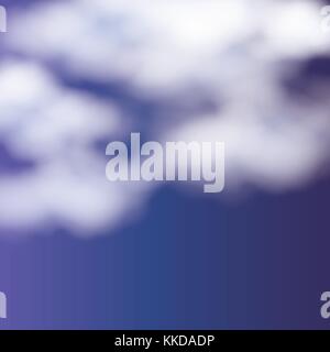 background with clouds over nightly sky Stock Vector