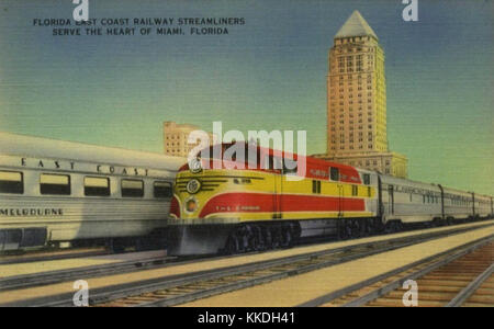 Florida East Coast Railway streamliner Stock Photo