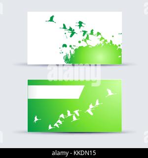 Abstract blank name card template for business artwork. eps 10 Stock Vector
