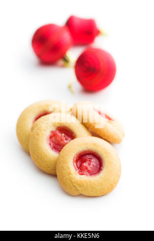 Sweet jelly cookies isolated on white background. Stock Photo