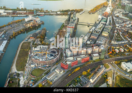 Trivago headquarters under construction, construction site Trivago, SOP Architects, Float star architect Renzo Piano, Uniper wood road, Medienhafen, D Stock Photo