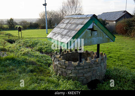 small well cover over the stream at st brigids shrine county louth republic of ireland Stock Photo