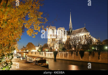 The Notre Dame is historic Catholic cathedral, one of the most visited monuments in Paris. Stock Photo