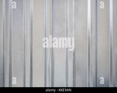 Galvanized corrugated board background Stock Photo