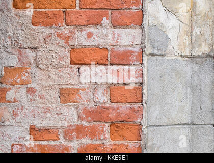 Old concrete/brick wall background Stock Photo