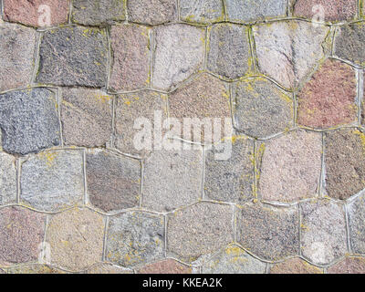 Rubble wall background Stock Photo