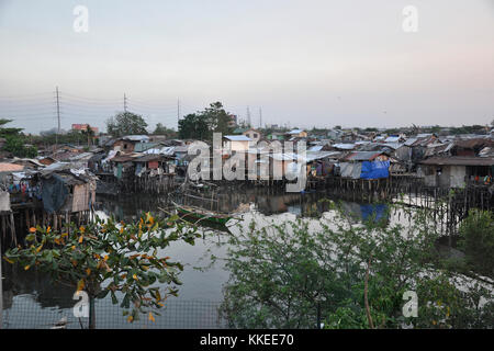 Philippines, Luzon Island, Manila, slum Stock Photo