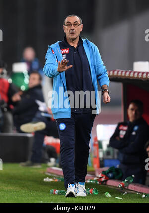 Head coach Maurizio Sarri of Juventus F.C. attends a press ...