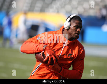 Carson, CA. 03rd Dec, 2017. Cleveland Browns receiver Josh Gordon Pre-game before the NFL Cleveland Browns vs Los Angeles Chargers at the Stubhub Center in Carson, Ca on December 03, 2017. (Absolute Complete Photographer & Company Credit: Jevone Moore/Cal Sport Media (Network Television please contact your Sales Representative for Television usage. Credit: csm/Alamy Live News Stock Photo