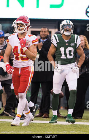 Kansas City Chiefs safety Daniel Sorensen (49) celebrates after their NFL  divisional round football game against the Cleveland Browns, Sunday, Jan.  17, 2021, in Kansas City, Mo. (AP Photo/Reed Hoffmann Stock Photo - Alamy