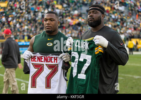 Green Bay Packers tackle Caleb Jones (72) blocks during an NFL